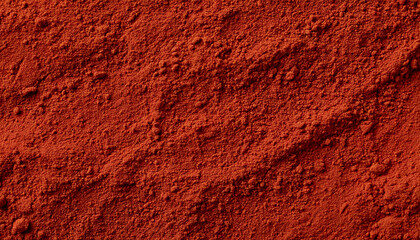 poudre d'argile, texture de surface en terre rouge sèche