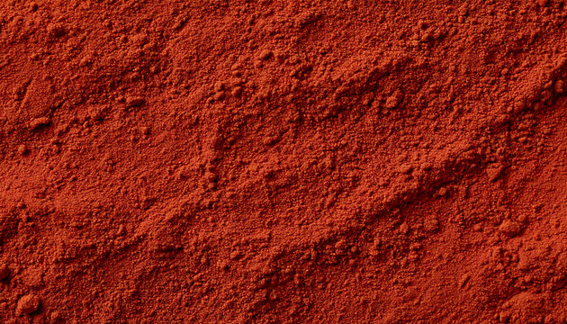 poudre d'argile, texture de surface en terre rouge s&egrave;che