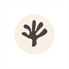 Coral-shaped abstract tree icon. Great for nature-themed branding and boho illustrations.

