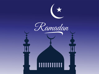 Ramadan poster vector illustration