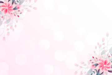 Rose pink wallpaper with flowers 