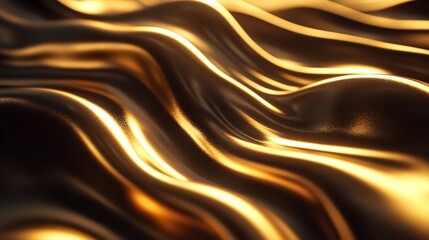 Elegant Smooth Metallic Gold Texture with Ample Copy Space for Sophisticated Designs and Branding Purposes
