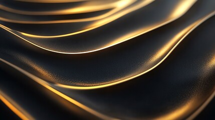Elegant Smooth Metallic Gold Texture with Ample Copy Space for Sophisticated Designs and Branding Purposes