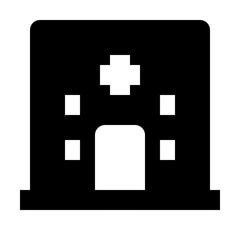 Obraz premium building solid icon set