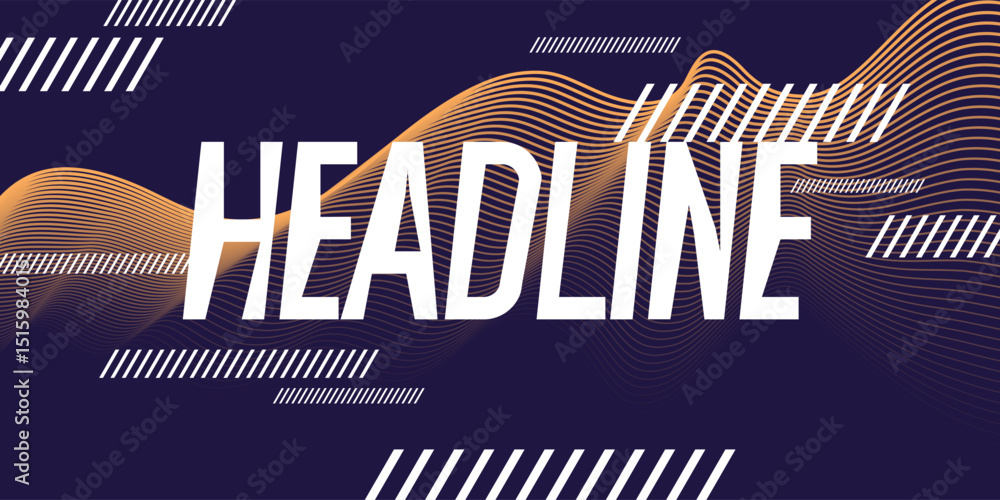 Poster a simple, elegant background with wavy lines. abstract illustration for the presentation and placeme