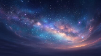 Fototapeta premium A breathtaking, colorful celestial expanse.