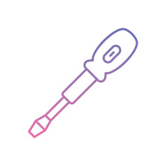 Electric Screwdriver Icon vector stock illustration