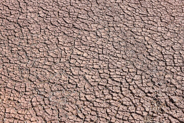 Cracked soil lack of rain. Climate change. Global warning