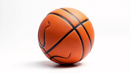 Fototapeta premium Orange Basketball Ball Isolated on White
