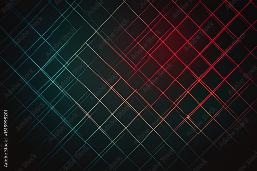 Poster abstract crisscross pattern with gradient colors