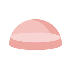 Fototapeta premium Abstract pink circular shape with soft gradients, symbolizing calmness and tranquility