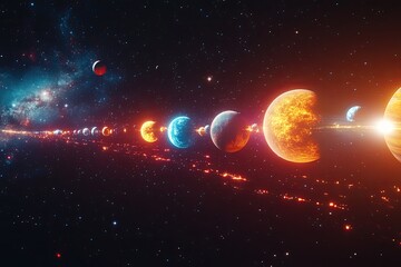 Cosmic planets alignment