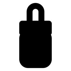 medical solid icon set