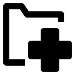 medical solid icon set