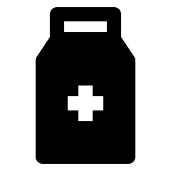 Obraz premium medical solid icon set