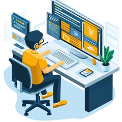 E-commerce Customer Service Automation managing inquiries, automating responses, reducing wait time, improving experience, smart digital support tools