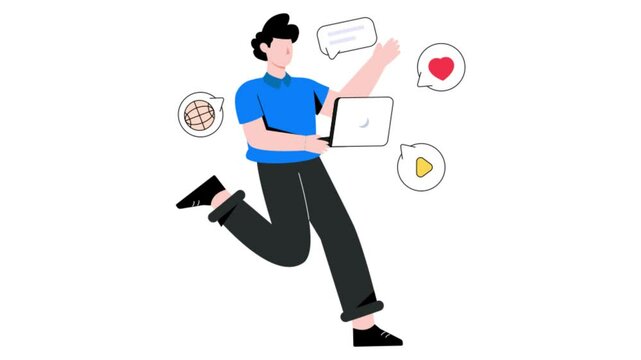 Netizen 2D Flat Animation