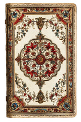 Isolated ornamental leather book cover