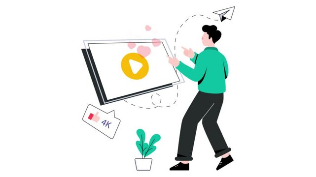 Viral Video 2D Flat Animation
