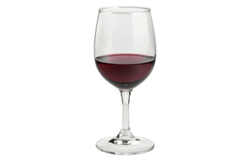 A glass of red wine isolated transparent background perfect for wine menus or articles