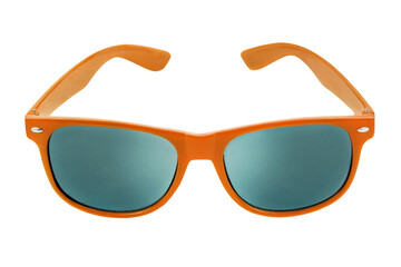 Orange Sunglasses isolated on transparent  background   PNG cut out