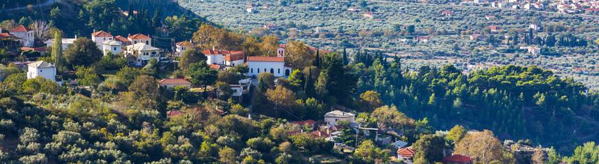 Obraz premium Greek mountain village at Pelion, Greece