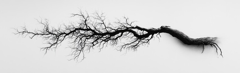 Obraz premium Bare Tree Roots Stretching