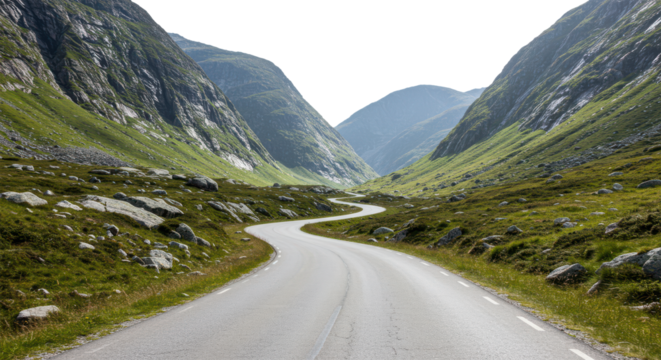 Mountain road landscape scenic route travel destination winding path alpine adventure view