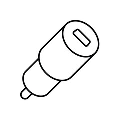 car Fast Charger Icon vector stock illustration