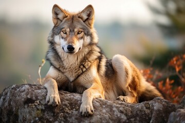 Obraz premium Wolf animal mammal coyote.