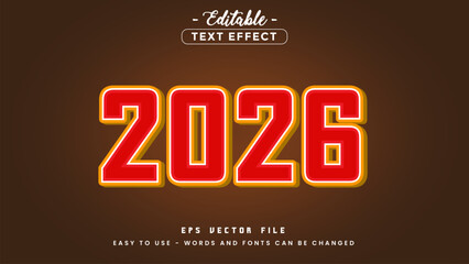 The number 2025 editable text effect.