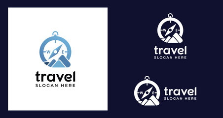 Simple Travel Logo Design Vector