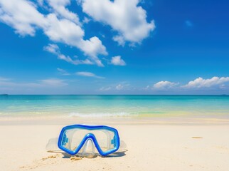 Clear Sea and Diving Equipment