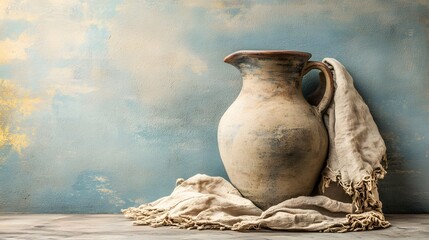 Aged Clay Jug Rustic Still Life Photography