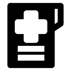 Fototapeta premium medical solid icon set