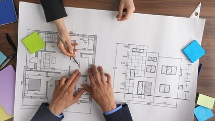Professional Collaboration on Architectural Building Plan Design