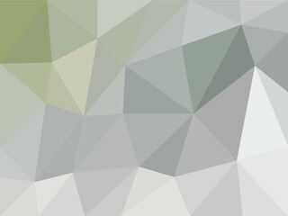 Soft Low Poly Green and Gray Abstract Background