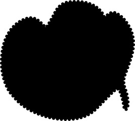 Speech bubbles frames. Design with dot