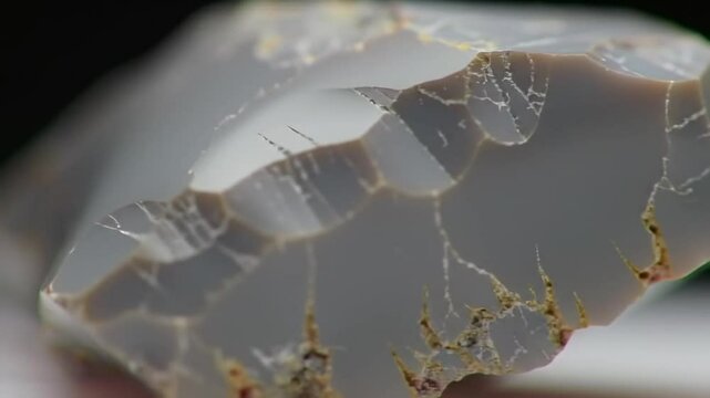 Agate Crystal Stone Formation Detailed View Texture Close Up