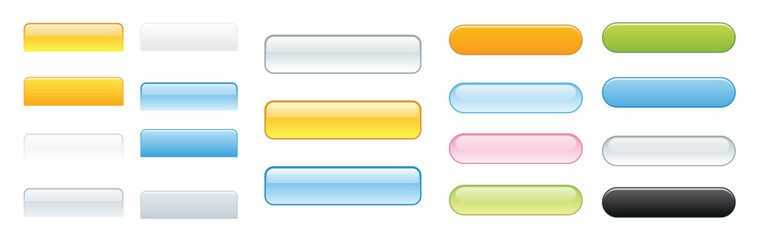 buttons for web vector