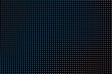 LEDs on a black background. Macro photography of a bright LED screen