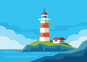 lighthouse on the coast