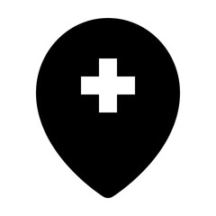 location and map solid icon set