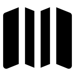 location and map solid icon set