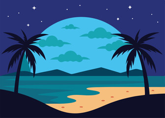 Obraz premium palm tree on the beach