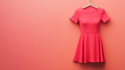 Chic Midi Dress on Solid Background for Fashion Branding and Stylish Product Promotion