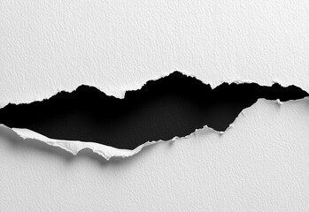 Torn Paper Revealing Black Background