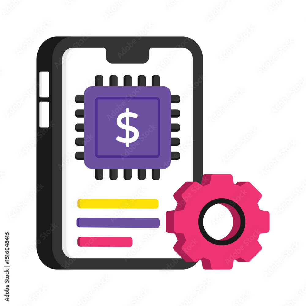 Poster ai-powered vector style icon. eps 10 file