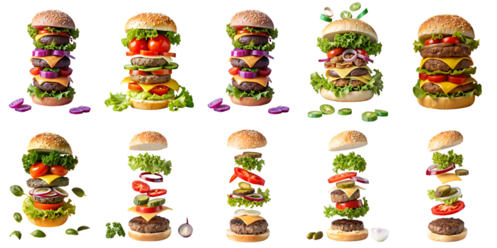 Juicy Gourmet Burgers set