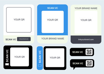 Minimalist QR Code Display for Brand Engagement